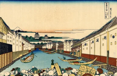 Nihonbashi brug in Edo, c.1830