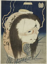 Oiwa (Oiwa-san), uit de serie "Honderd spookverhalen (Hyaku monogatari)"