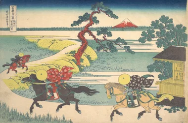 Sekiya-dorp aan de Sumida-rivier Sumidagawa Sekiya no sato, uit de serie Dit..., ca. 1830-32