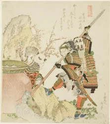 Sima Guang en Shibata Katsuie, uit de serie "Vijf Broederlijke Afbeeldingen van China en Japan voor de Zakurogaki Groep"