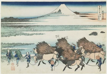 De rijstvelden van O_no in de provincie Suruga, 1831-1834