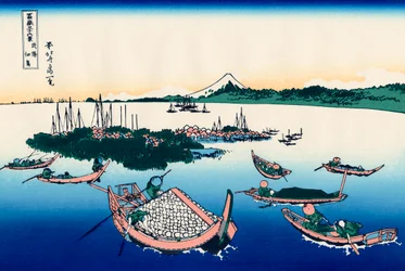 Tsukuda-eiland in de provincie Musashi