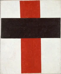 Hiëratisch suprematistisch kruis van Kazimir Severinovitsj Malevitsj (1878-1935)