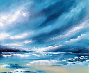 Weerspiegelingen in de serene lucht