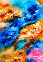 Levendig, vloeiend abstract