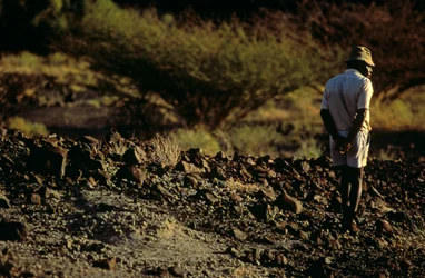 Fossielenjager Kamoya Kimeu, leider van de Hominid Gang, 2008