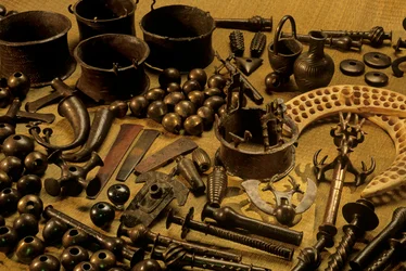 Nahal Mishmar cache van 429 objecten gevonden in grot, 5500 jaar oud, nabij Dode Zee, Israël