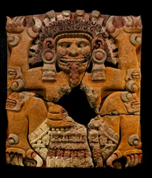 mm7677, Grootste Azteken, Tlaltechutli Steen verplaatst naar museum, Templo Mayor, Mexico-Stad, Mexico..., 2010 (foto)