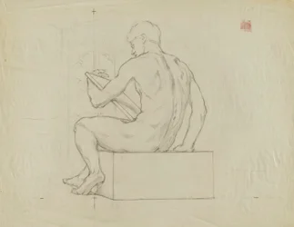 (Rotunda van het Capitool van de staat Iowa) (Fabrikanten, studie voor panel)