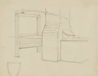 (Rotunda van het Capitool van de staat Iowa) (Fabrikanten, studie voor panel)