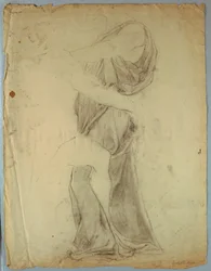 Draperiestudie voor 