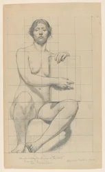 Studie voor "De Staat," "De Heerschappij van de Wet," Appellate Division Court House, New York, NY