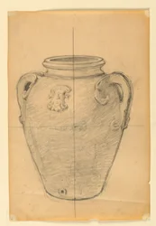 Studie voor vaas, "De Bronnen van Rijkdom," Union Trust Company Building, Cleveland, OH