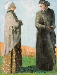 Boeren in Zondagskleding, 1890
