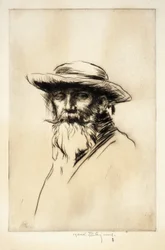 Hoofd van een oude man