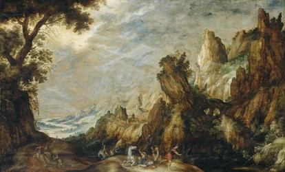 Landschap met de bekering van Sint-Paulus