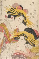Album van Prenten door Kikugawa Eizan, Utagawa Kunisada, en Utagawa Kunimaru, 19e eeuw