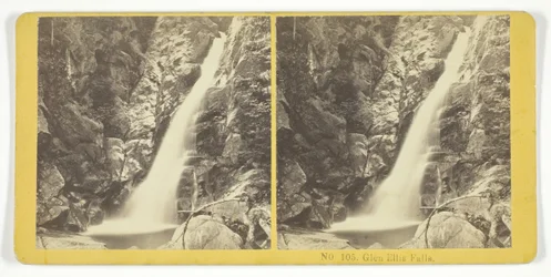 Glen Ellis Falls, 185575. Makers: Kilburn Brothers, BW Kilburn