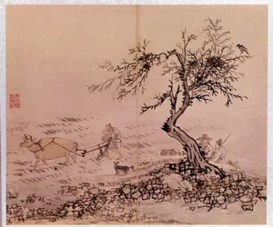 Koreaanse kunst: ploegscène