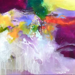 Levendige abstracte stroming