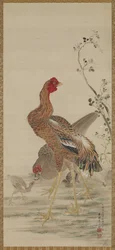 Haan, Hen en Kuikens, Edo Periode