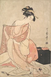 Een Vrouw en een Kat, ca. 1793-94