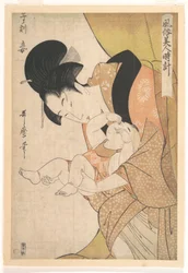 ‘Uur van de rat: minnares’, uit de serie Dagelijkse gewoonten van vrouwen (Fuzoku bijin tokei)