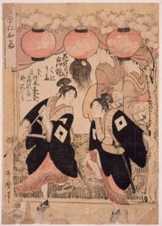 Niwaka-festival, Yoshiwara, uitvoering van de bloesemkijkdans