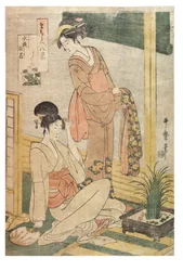 Kalmoes en rotsen in een waterbassin uit de serie Imitaties van de Acht Uitzichten, ca. 1797-1798