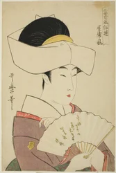 De Stijl van een Feodale Heer zijn Huishouden (Yashiki-fu), uit de serie Gids voor Hedendaagse Stijlen (Tosei fuzoku tsu)