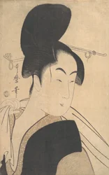 Vrouw na een bad, ca. 1795