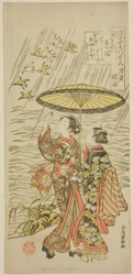 Nr. 5: Noda-rivier in de Provincie Mutsu, uit de serie "Zes Juweelrivieren van de Drijvende Wereld (Ukiyo Mu Tamagawa)"