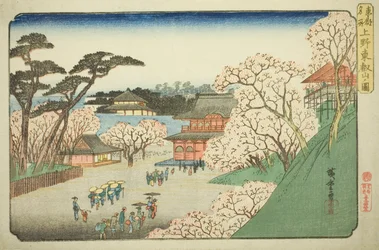 Toeizan-tempel in Ueno, uit de serie 
