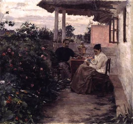 Op de veranda
