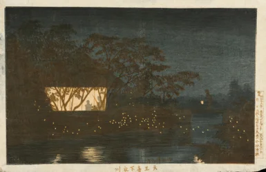 Koromo Rivier onder de Tempel Tennoji
