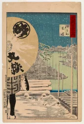 Fukagawa Kiba, uit de serie Honderd Zichten van Musashi, 1884