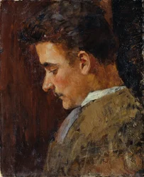 Jeugdportret Rudolf Steindl, zwager van de kunstenaar