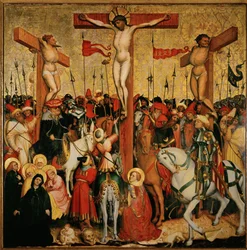 Kruisiging (schilderij op hout)