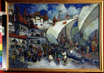 Decorontwerp voor de opera Sadko van N. Rimsky-Korsakov