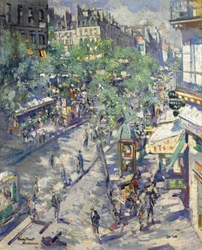 De Boulevard de Sébastopol in Parijs, 1923