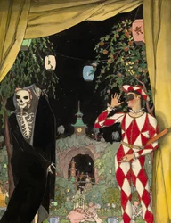Harlekijn en de dood, 1918