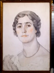 Portret van actrice D G Karysheva