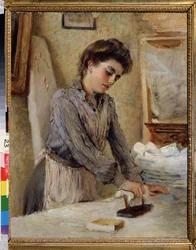 De strijkster - Vrouw die strijkt