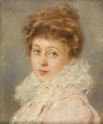 Portret van een elegante vrouw