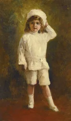 Portret van de Troonopvolger Tsarevitsj Alexei Nikolaevich