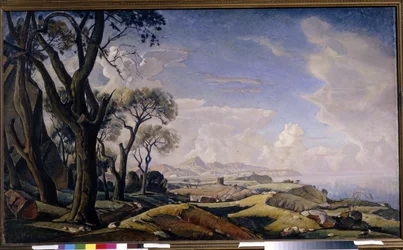 Landschap met bomen
