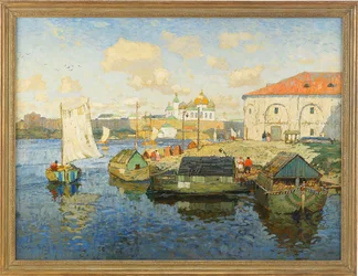 Stad aan de Wolga-rivier, 1913