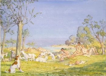 Landschap met herders en geiten, 1931