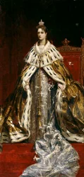 Portret van Keizerin Alexandra Fjodorovna van Rusland 1872-1918, de vrouw van Tsaar Nicolaas II