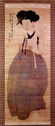 Koreaanse kunst: Portret van een geisha
